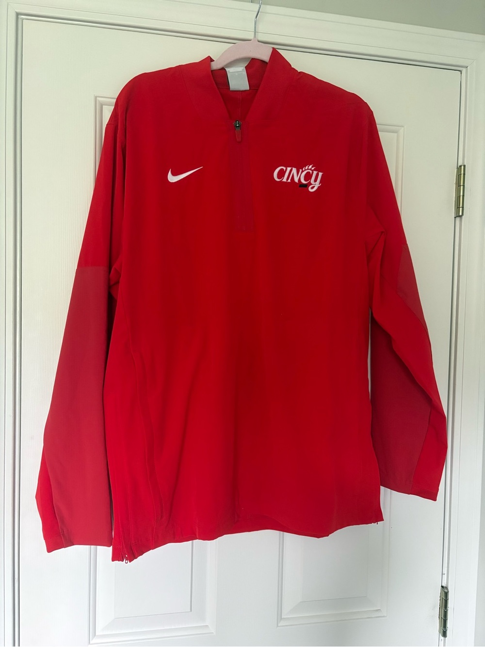Nike Red Cincy Quarter-Zip Pullover